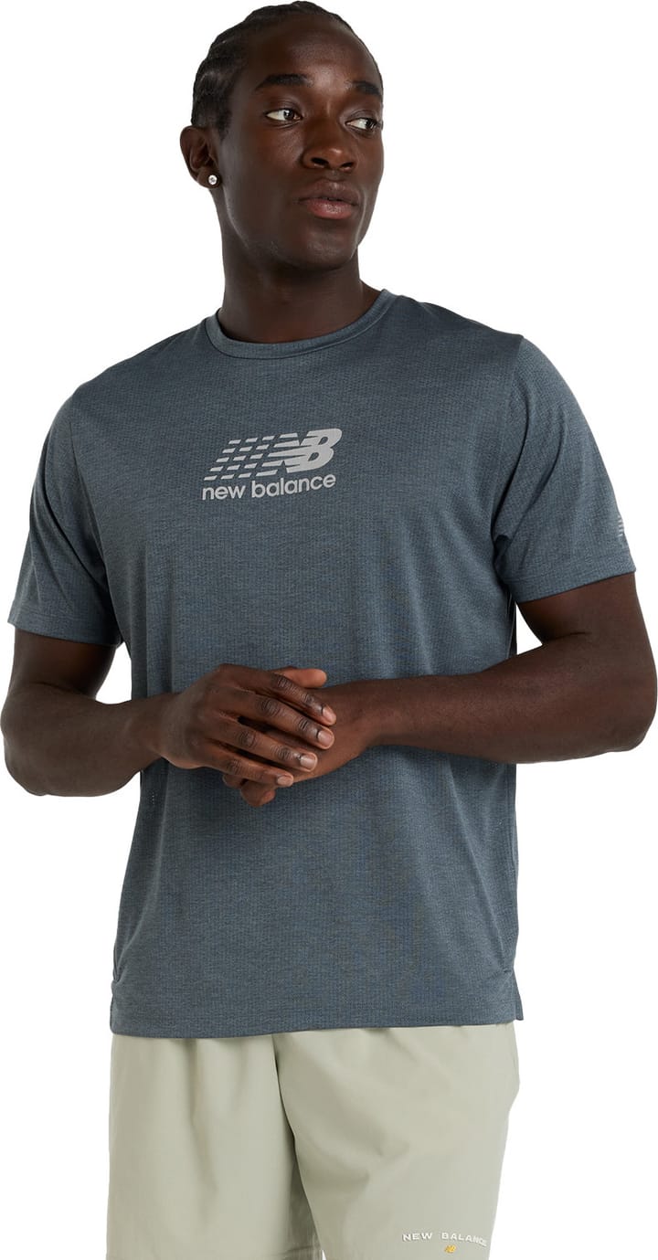 New Balance Men's Athletics Reflective Graphic T-Shirt Graphite New Balance