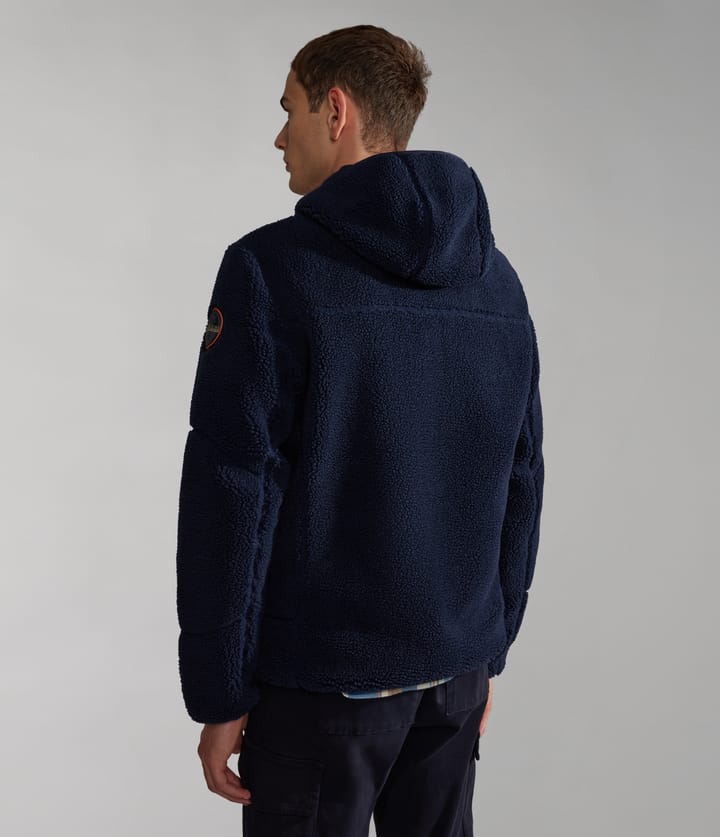 Napapijri Men's Yupik Full-Zip Fleece Hoodie Dark Blue Napapijri