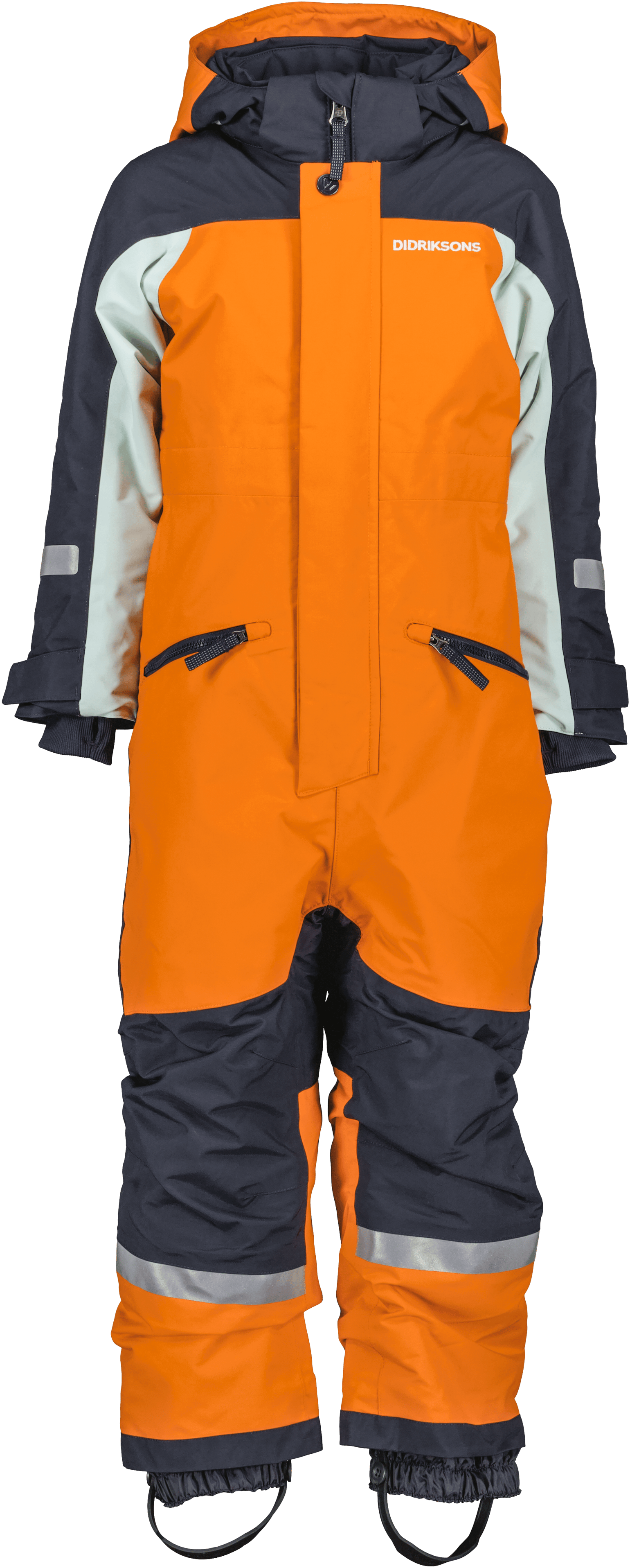 Didriksons Kids' Neptun Coverall 3 Orange Jam