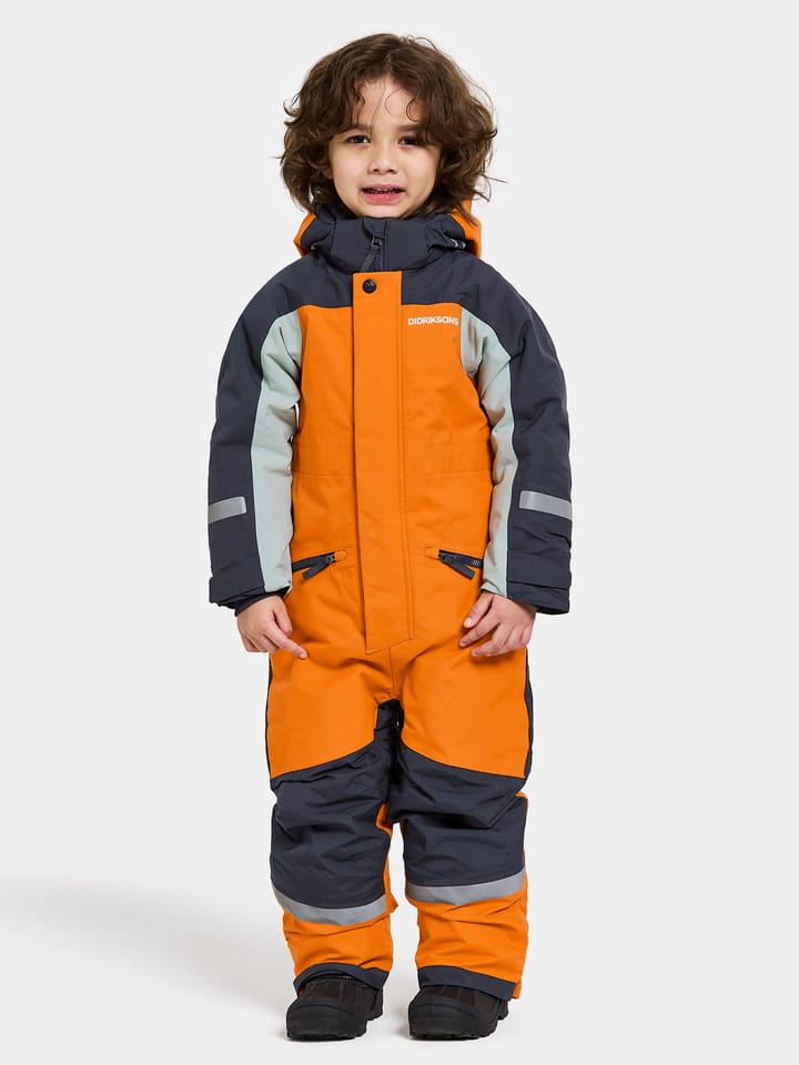 Didriksons Kids' Neptun Coverall 3 Orange Jam Didriksons