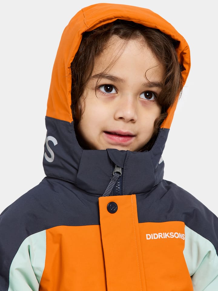 Didriksons Kids' Neptun Coverall 3 Orange Jam Didriksons