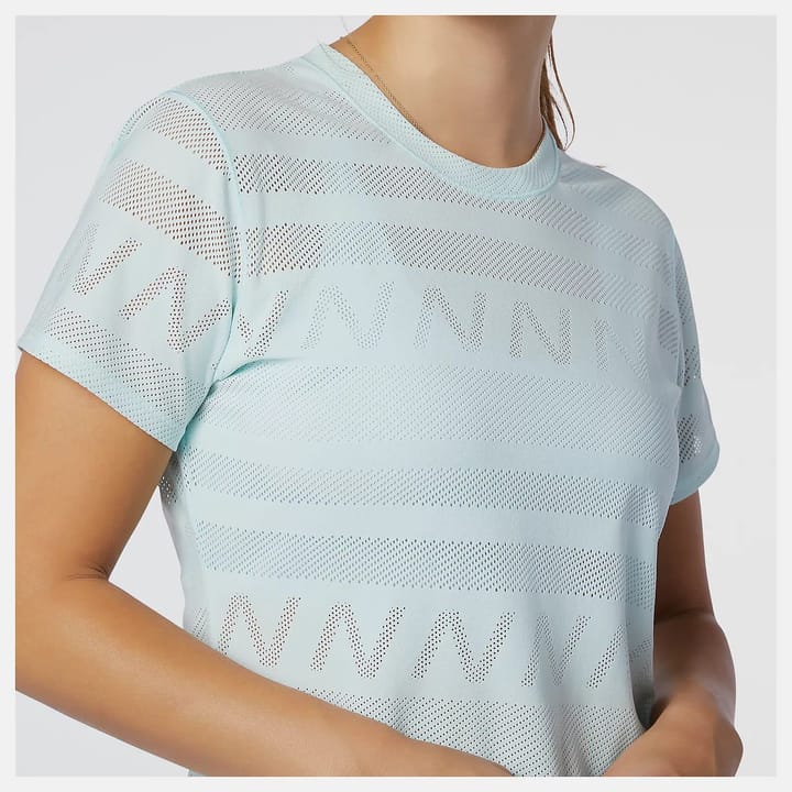 New Balance Women's Q Speed Jacquard Short Sleeve Pale Blue Chill New Balance