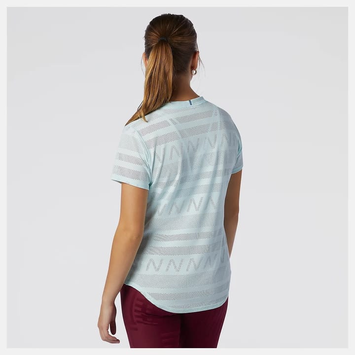 New Balance Women's Q Speed Jacquard Short Sleeve Pale Blue Chill New Balance