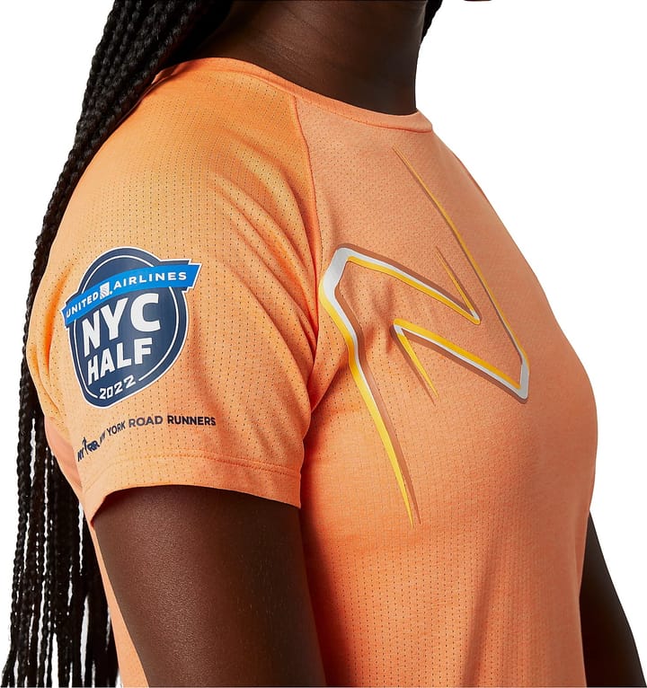 New balance Graphic Impact Run Short Sleeve T-Shirt Orange