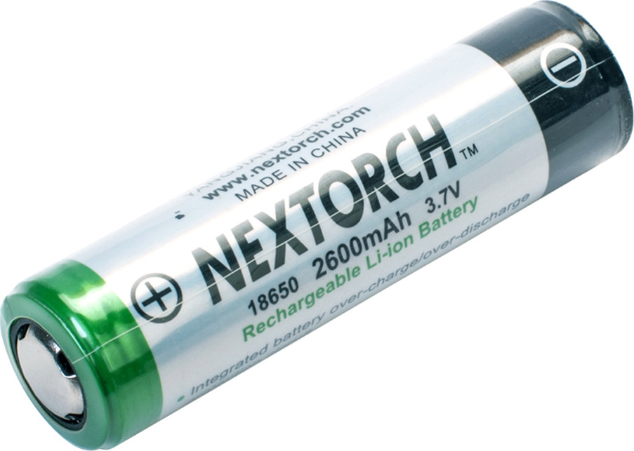 NexTorch Uppladdningsbart batteri 18650 Black