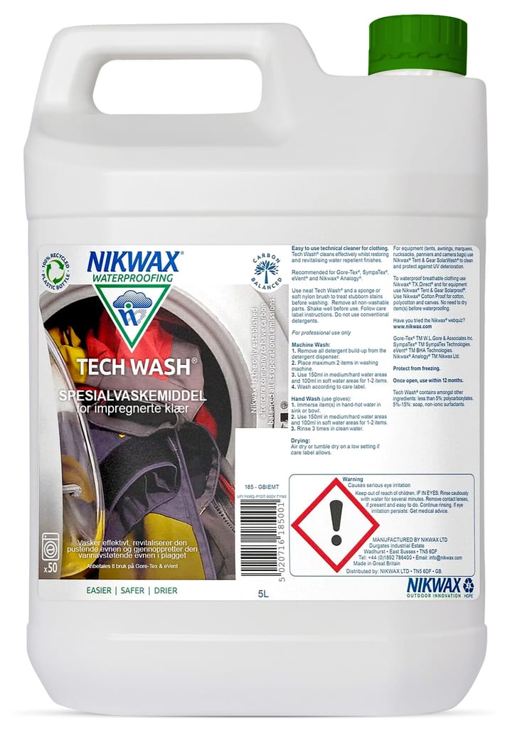 Nikwax Tech Wash, 5l Nocolour Nikwax