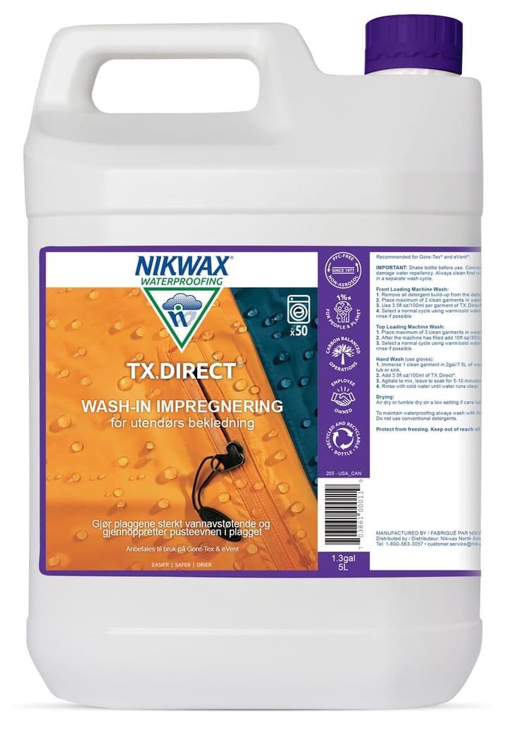 Nikwax Tx.Direct Wash-In, 5l Nocolour Nikwax