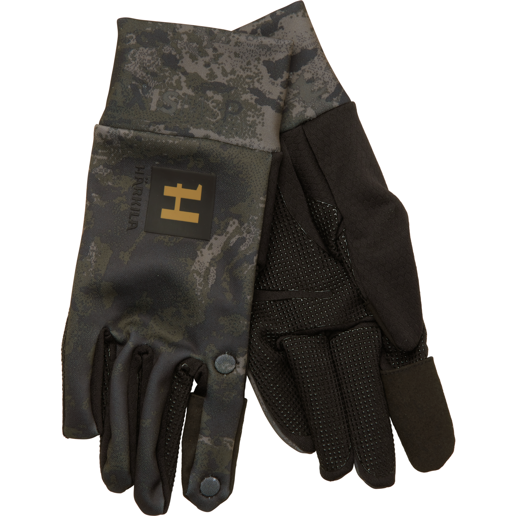 Härkila Men’s Härkila Noctyx Camo Fleece Glove Axis Msp Black