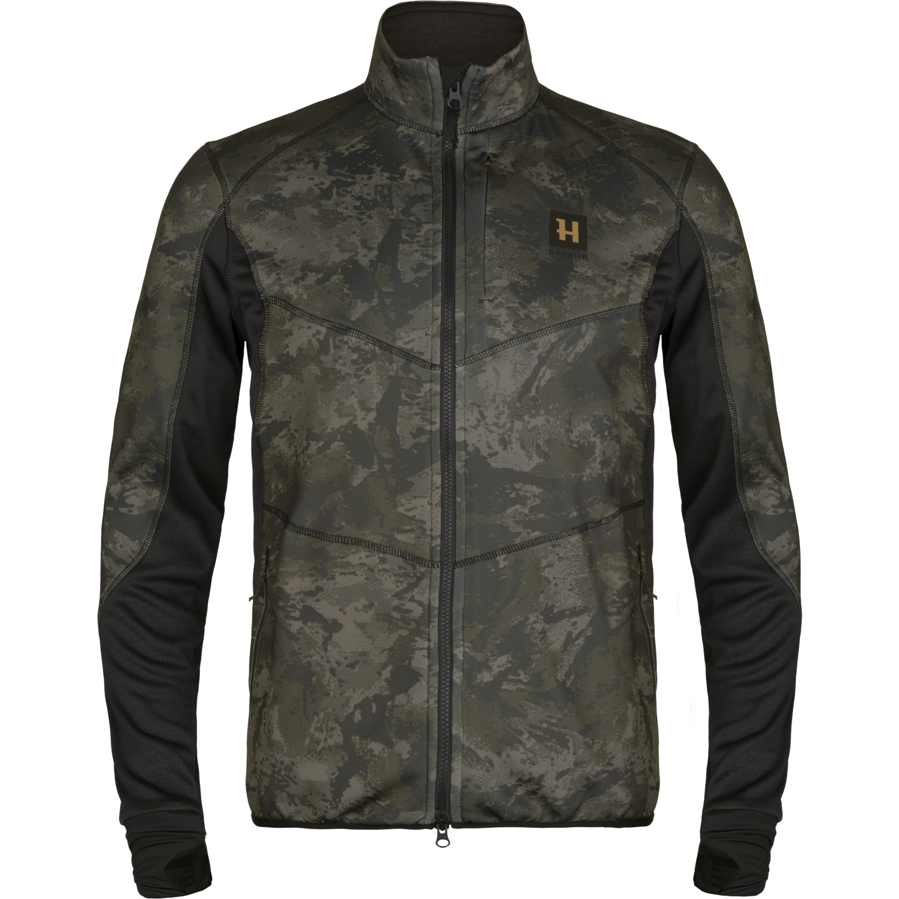 Härkila Men’s Noctyx Camo Fleece Jacket Axis Msp Black/Black