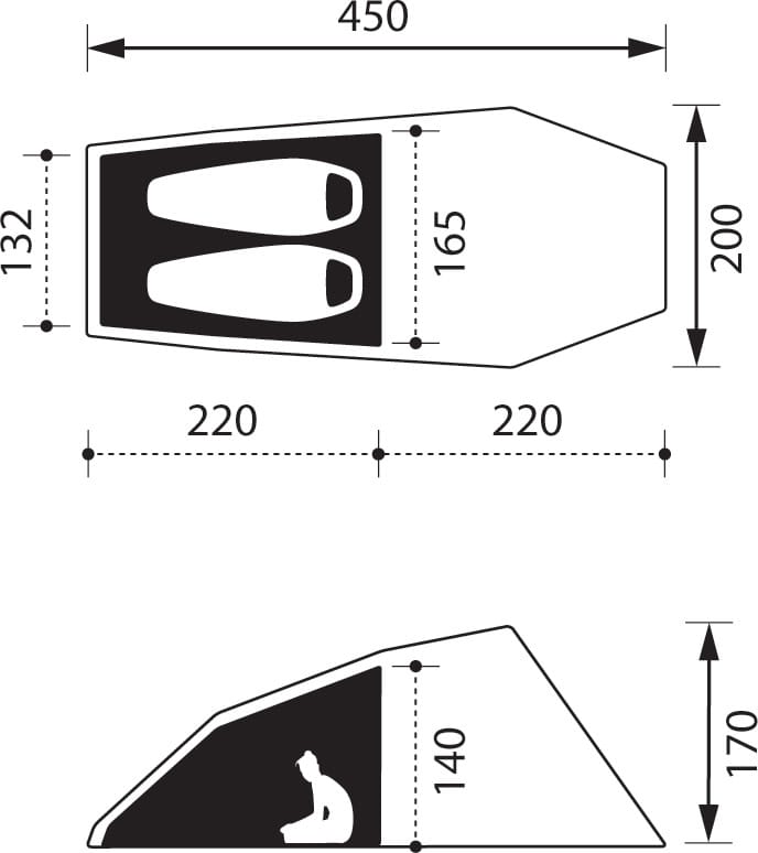 Nomad Bedouin 2 LW Tent Calliste Green Nomad