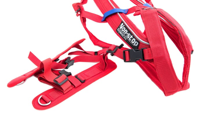 Non-stop Dogwear Combined Harness Red Non-stop Dogwear