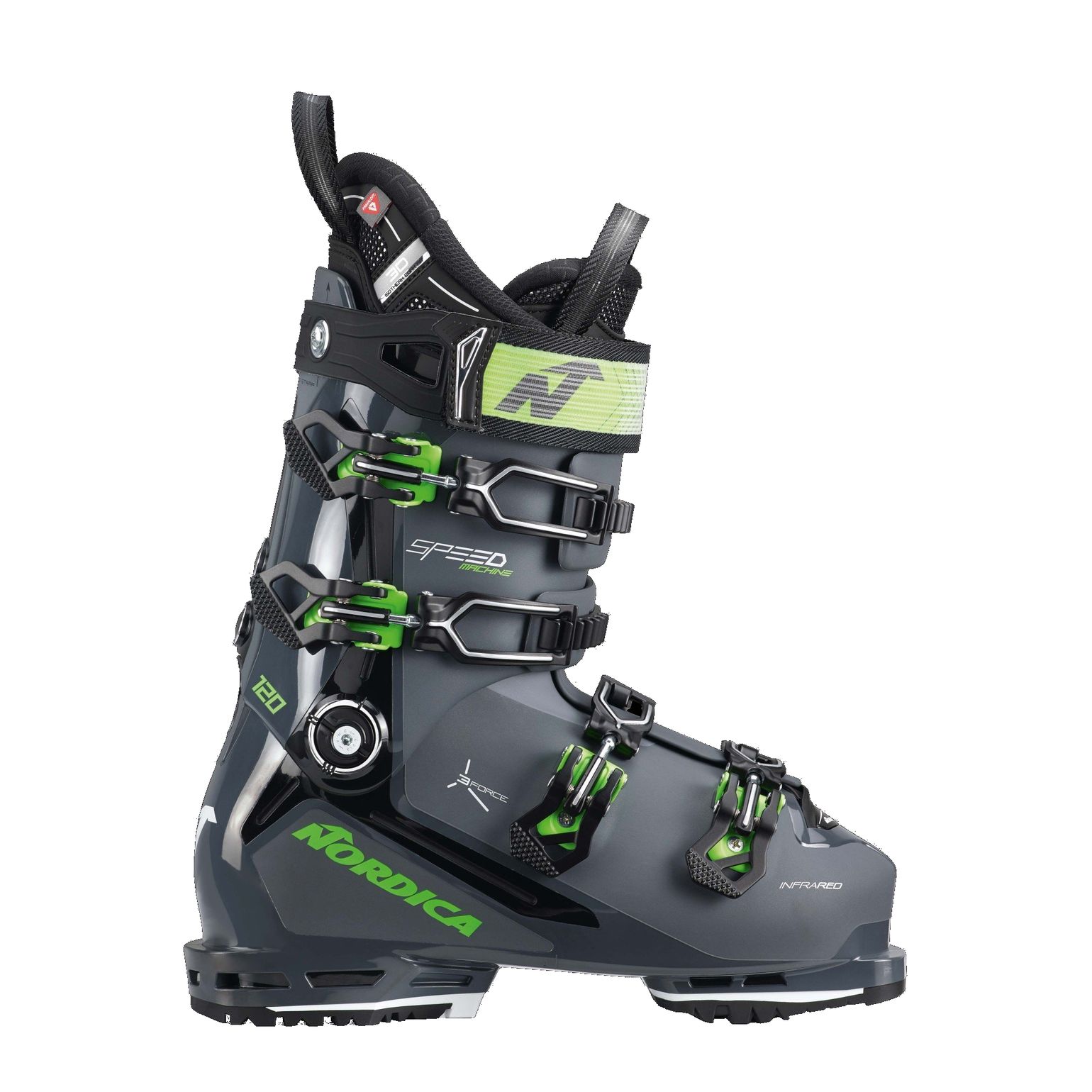 Nordica Men's Speedmachine 3 120 (Gw) Anthracite/Black/Green