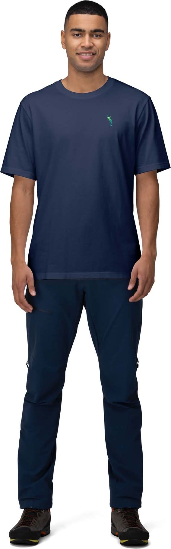 Norrøna Men's /29 Cotton Activity Embroidery T-Shirt Indigo Night Norrøna