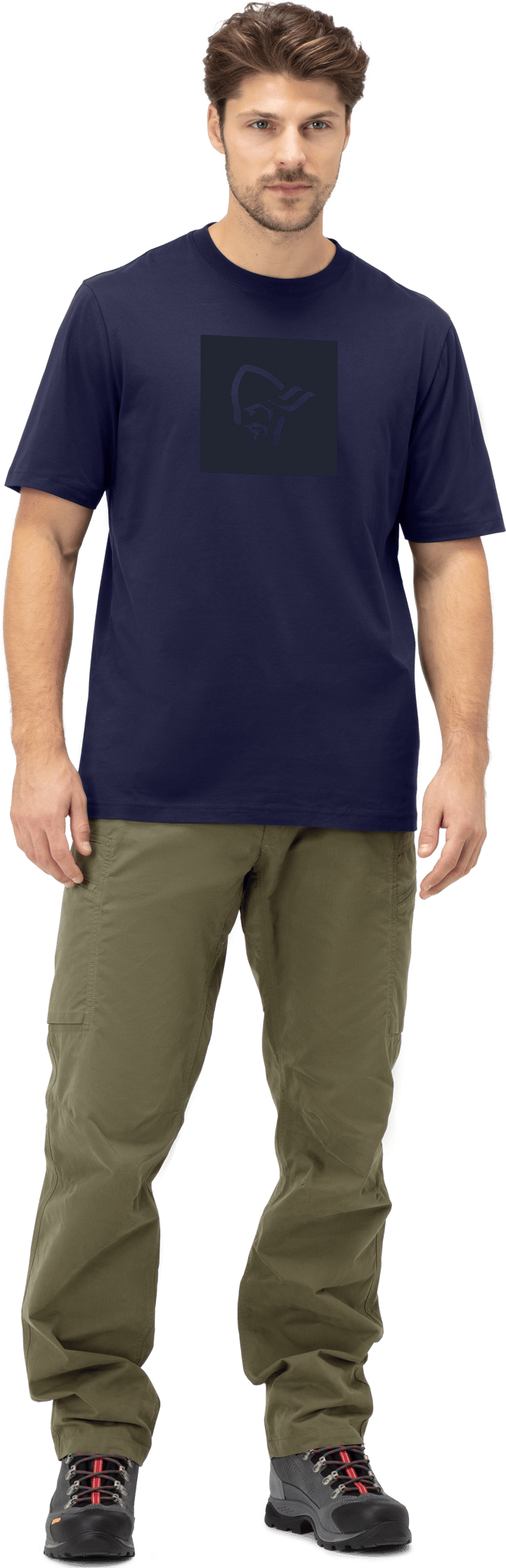 Norrøna Men's /29 Cotton Square Viking T-Shirt Indigo Night Norrøna