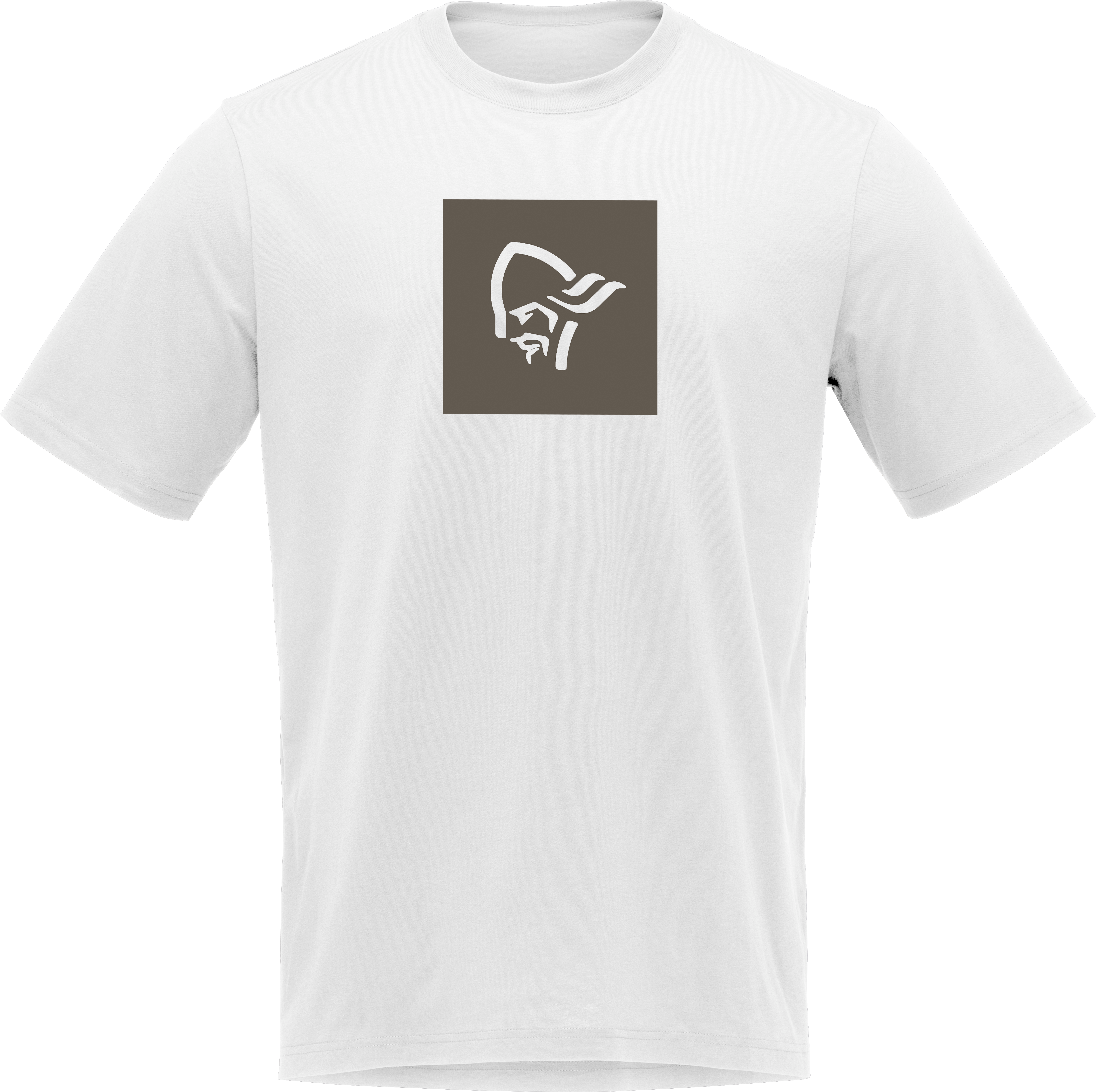 Men’s /29 Cotton Square Viking T-Shirt Pure White