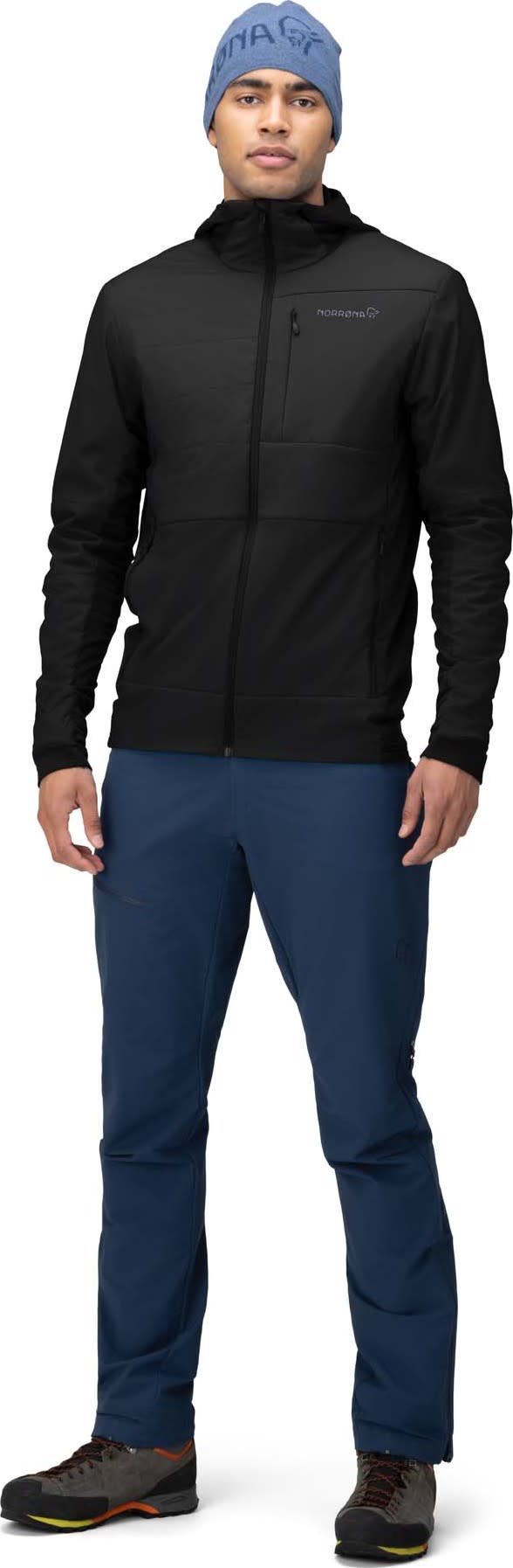 Norrøna Men's Falketind Alpha90 Insulated Zip Hood Caviar Norrøna