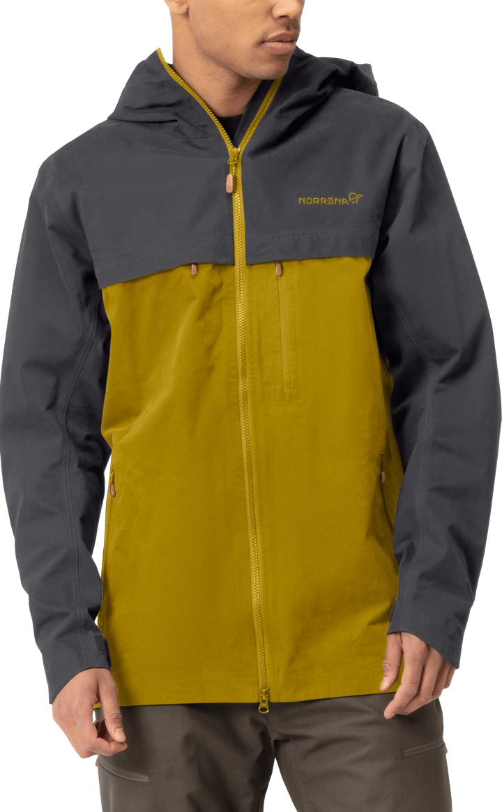 Norrøna Men's Svalbard Cotton Jacket Slate Grey/Golden Palm Norrøna