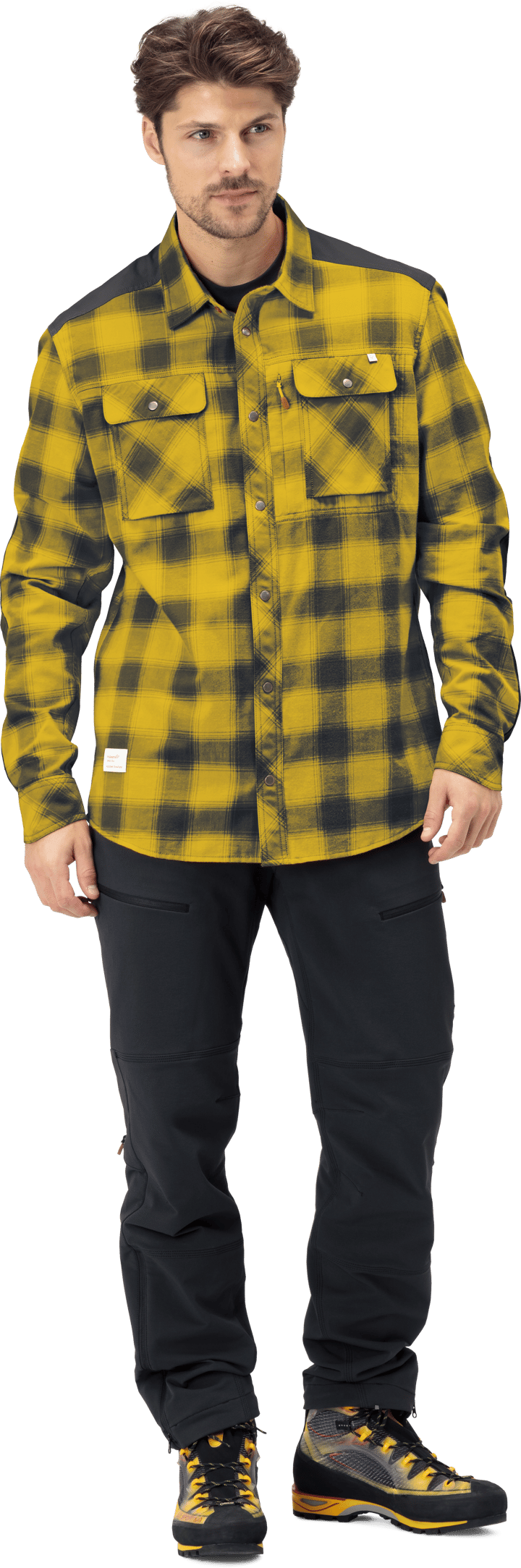 Norrøna Men's Svalbard Flannel Shirt Golden Palm Norrøna