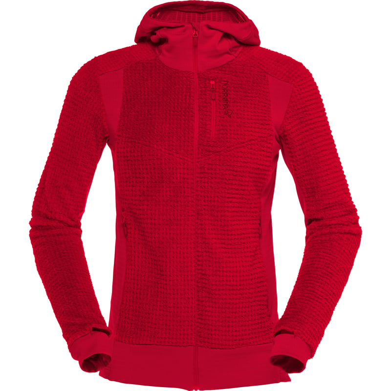 Buy Women's Falketind Alpha120 Zip Hood Jester Red here | Outnorth