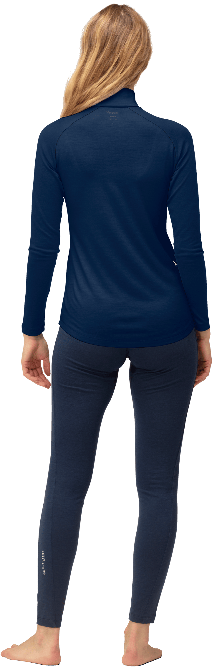 Norrøna Women's Femund pureUll Zip Neck Indigo Night Norrøna