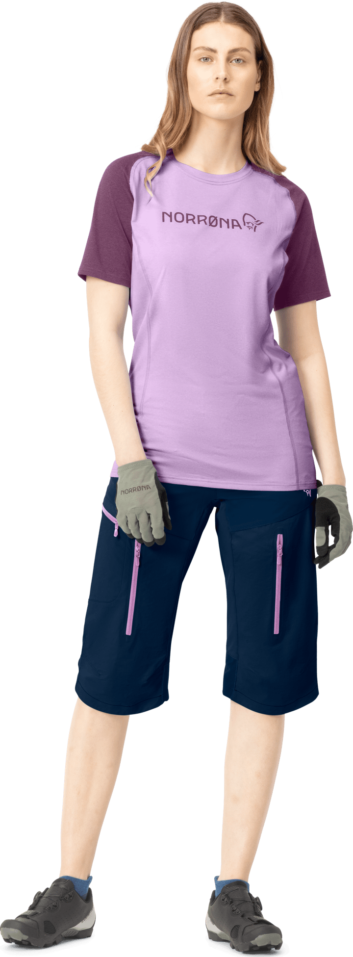 Norrøna Women's Fjørå Equaliser Lightweight T-Shirt Dark Purple/Violet Tulle Norrøna