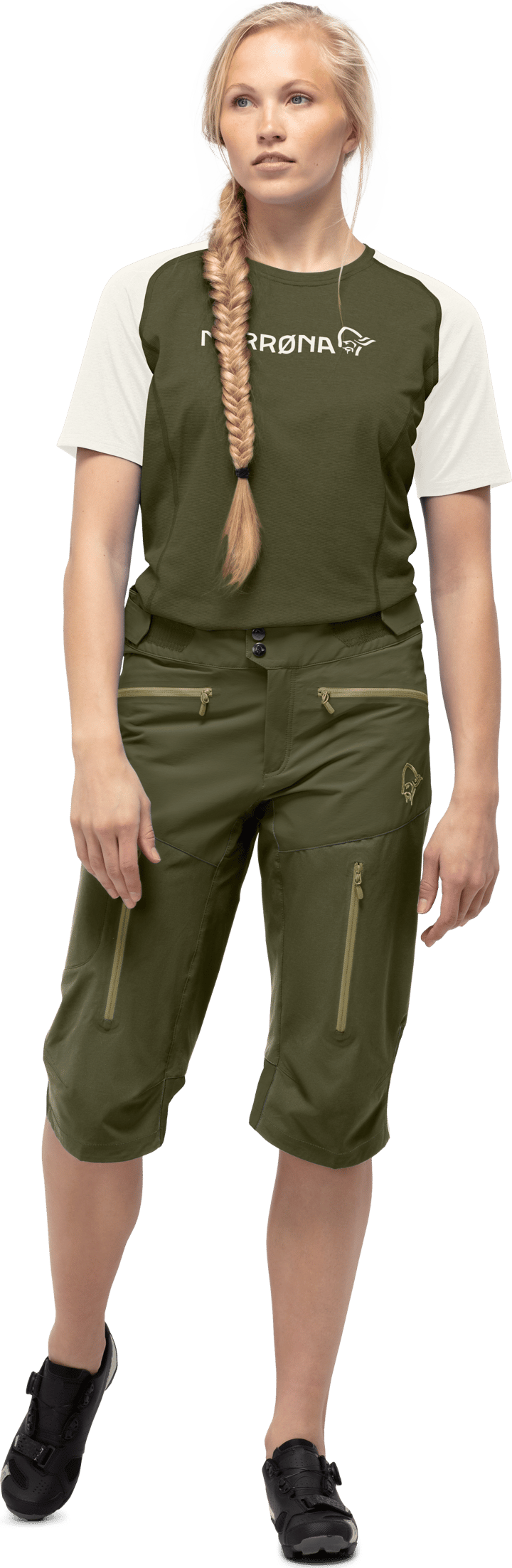 Norrøna Women's Fjørå Flex1 Shorts Olive Night Norrøna