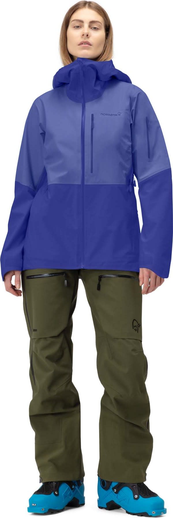 Norrøna Women's Lofoten GORE-TEX Jacket Violet Storm/Royal Blue Norrøna