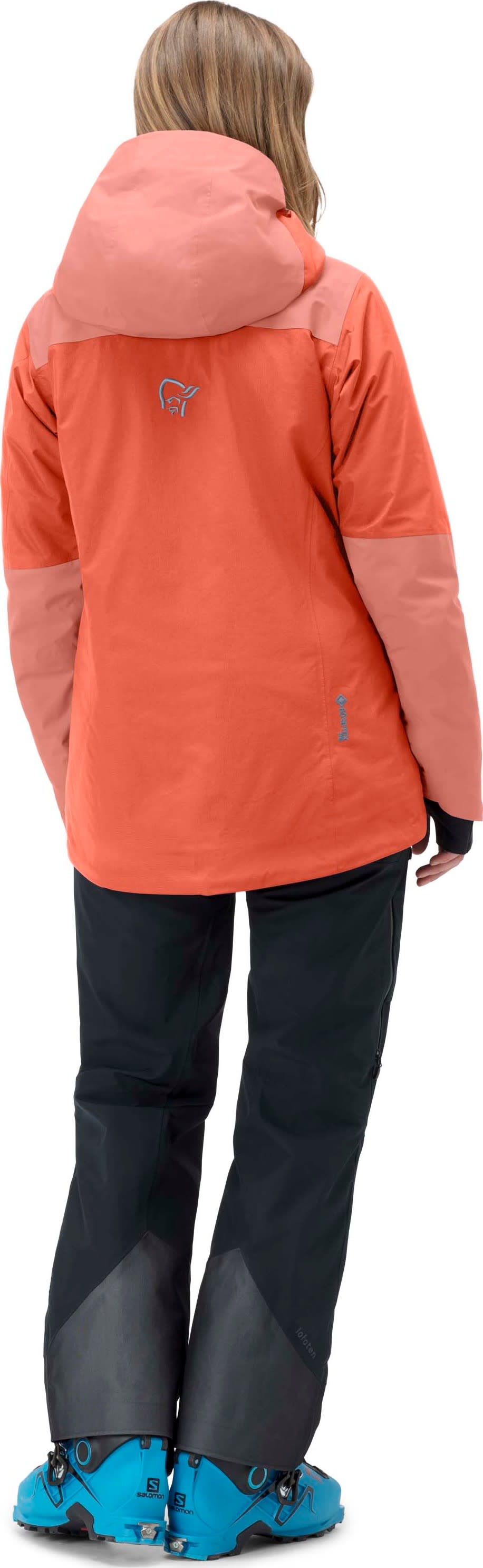 Women's Lofoten Gore-tex Thermo100 Jacket Orange Alert/Peach Amber