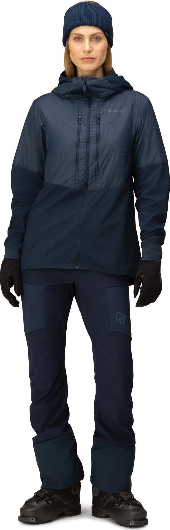 Norrøna Women's Lyngen Aero80 Insulated Zip Hood Indigo Night Norrøna