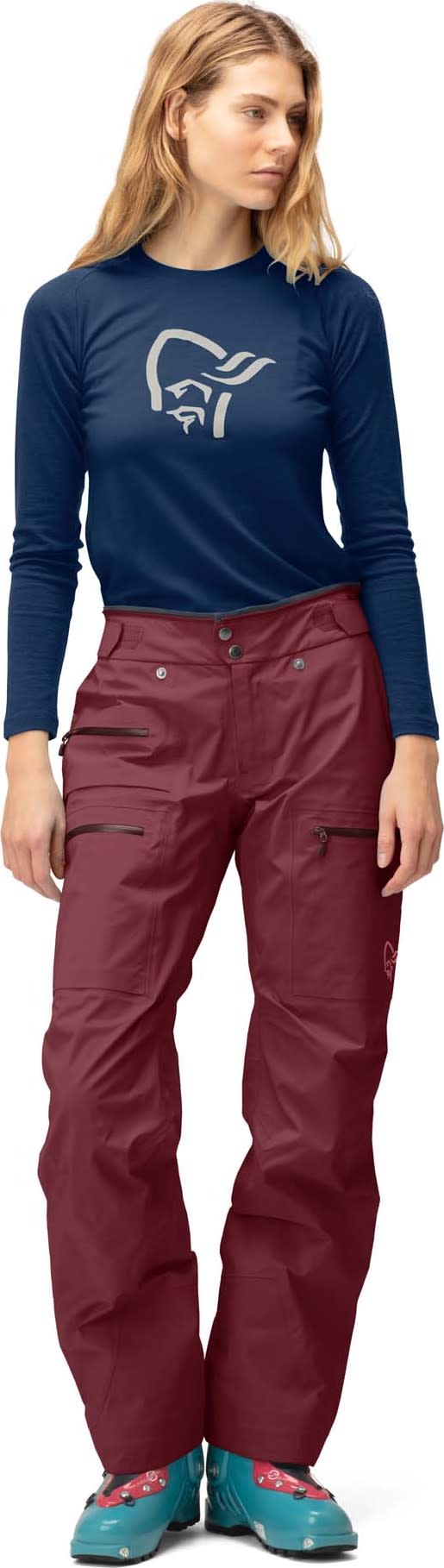 Norrøna Women's Lyngen Gore-Tex Pro Pants Tawny Port Norrøna