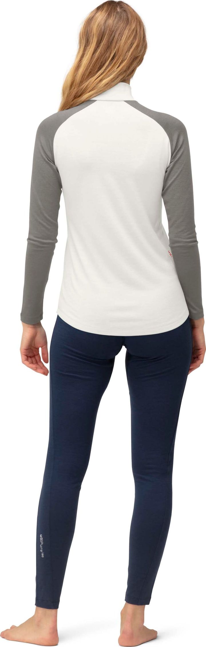 Norrøna Women's Norrøna Pureull Zip Neck Snowdrop/Castor Grey Norrøna