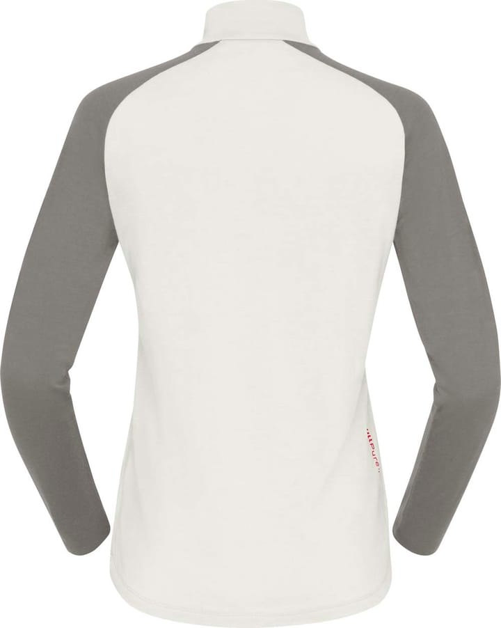 Norrøna Women's Norrøna Pureull Zip Neck Snowdrop/Castor Grey Norrøna