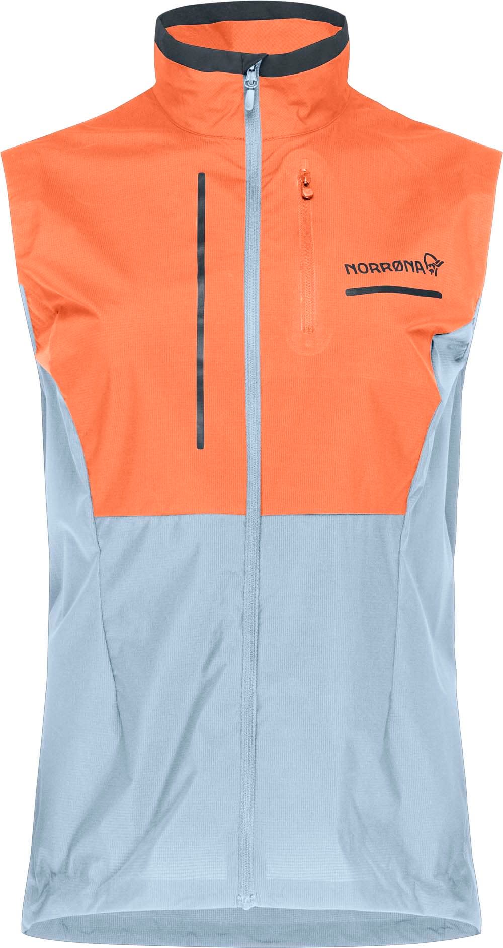 Norrøna Women’s Senja Aero90 Vest  Flamingo/Blue Fog