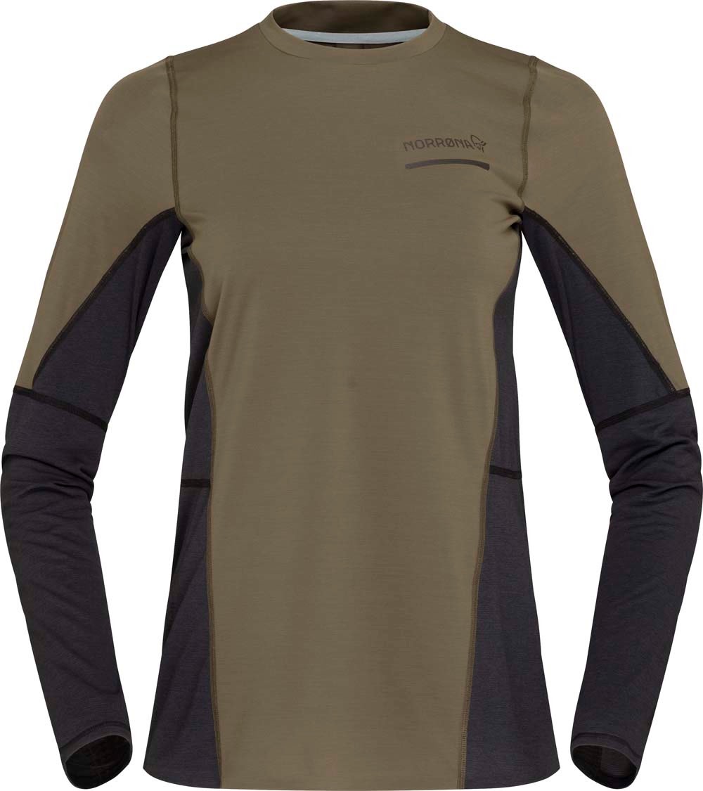 Norrøna Women’s Senja Equaliser Lightweight Long Sleeve  Olive Night