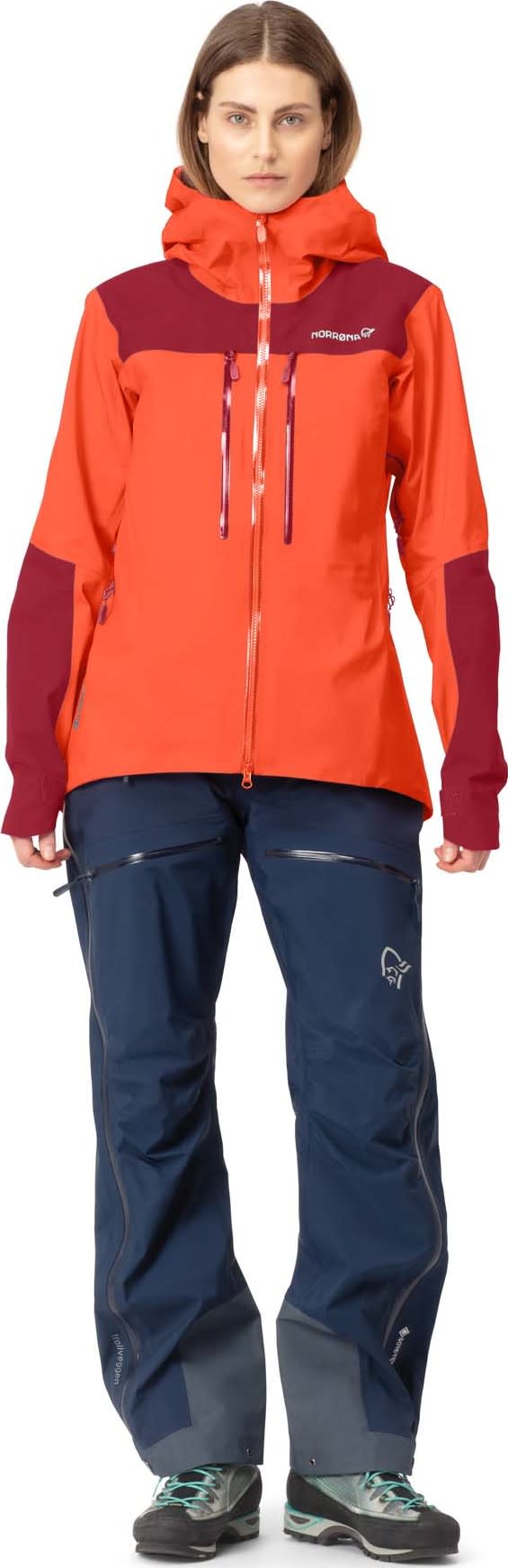 Norrøna Women's Trollveggen Gore-Tex Pro Light Jacket Orange Alert Norrøna