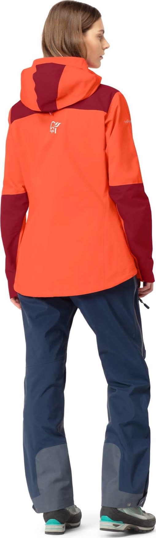 Norrøna Women's Trollveggen Gore-Tex Pro Light Jacket Orange Alert Norrøna