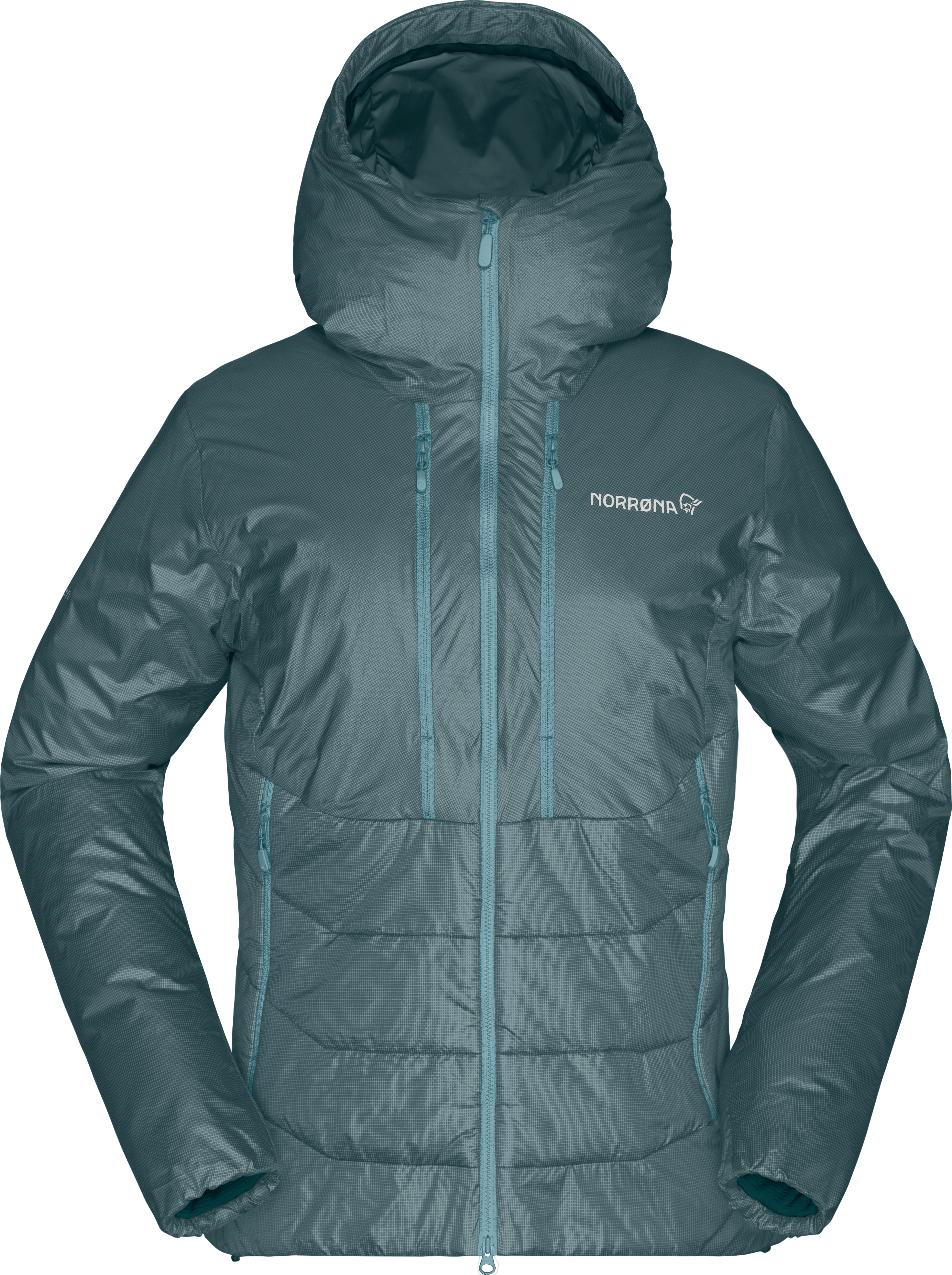 Norrøna Women’s Trollveggen Primaloft100 Zip Hood North Atlantic