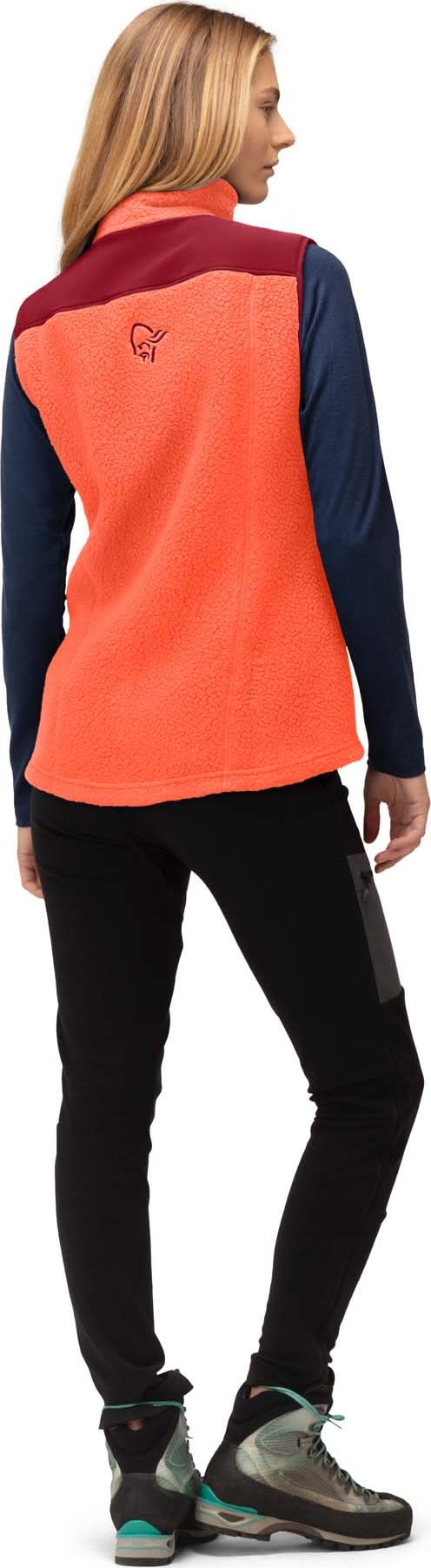 Norrøna Women's Trollveggen Thermal Pro Vest Orange Alert Norrøna