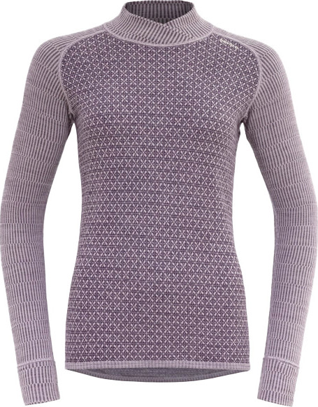 Devold Women’s Kvitegga Merino 230 Cross Neck Orchid