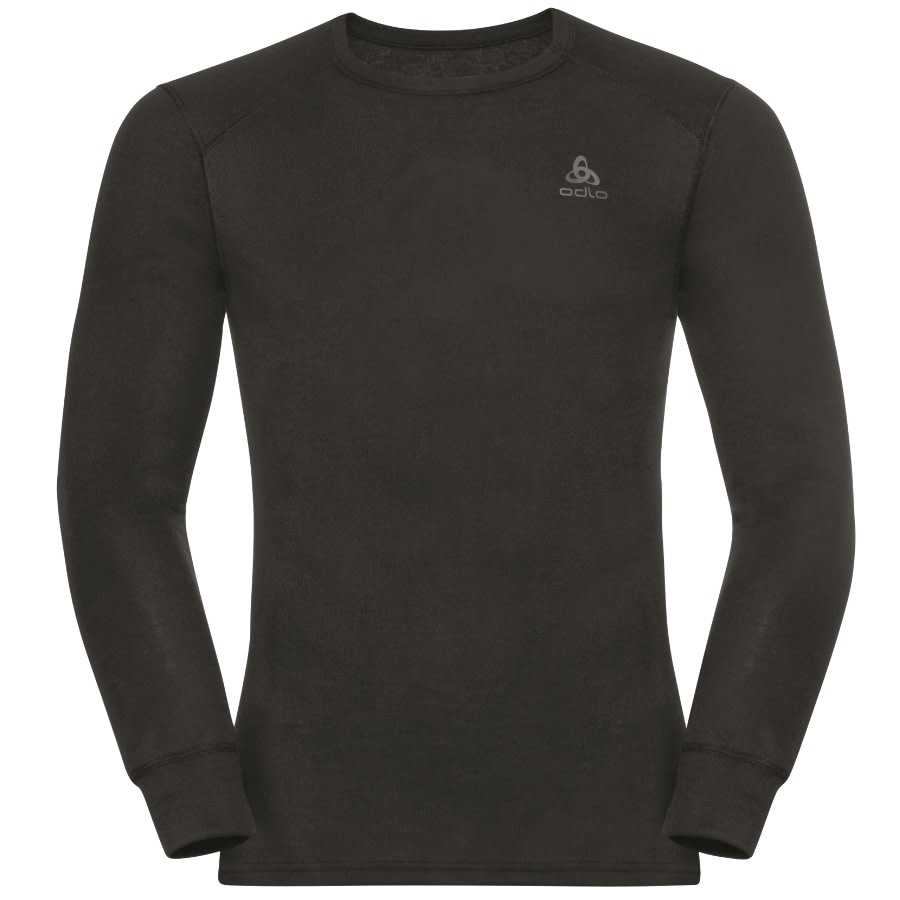 Odlo Men’s Active Warm ECO Baselayer Shirt Steel Grey Melange