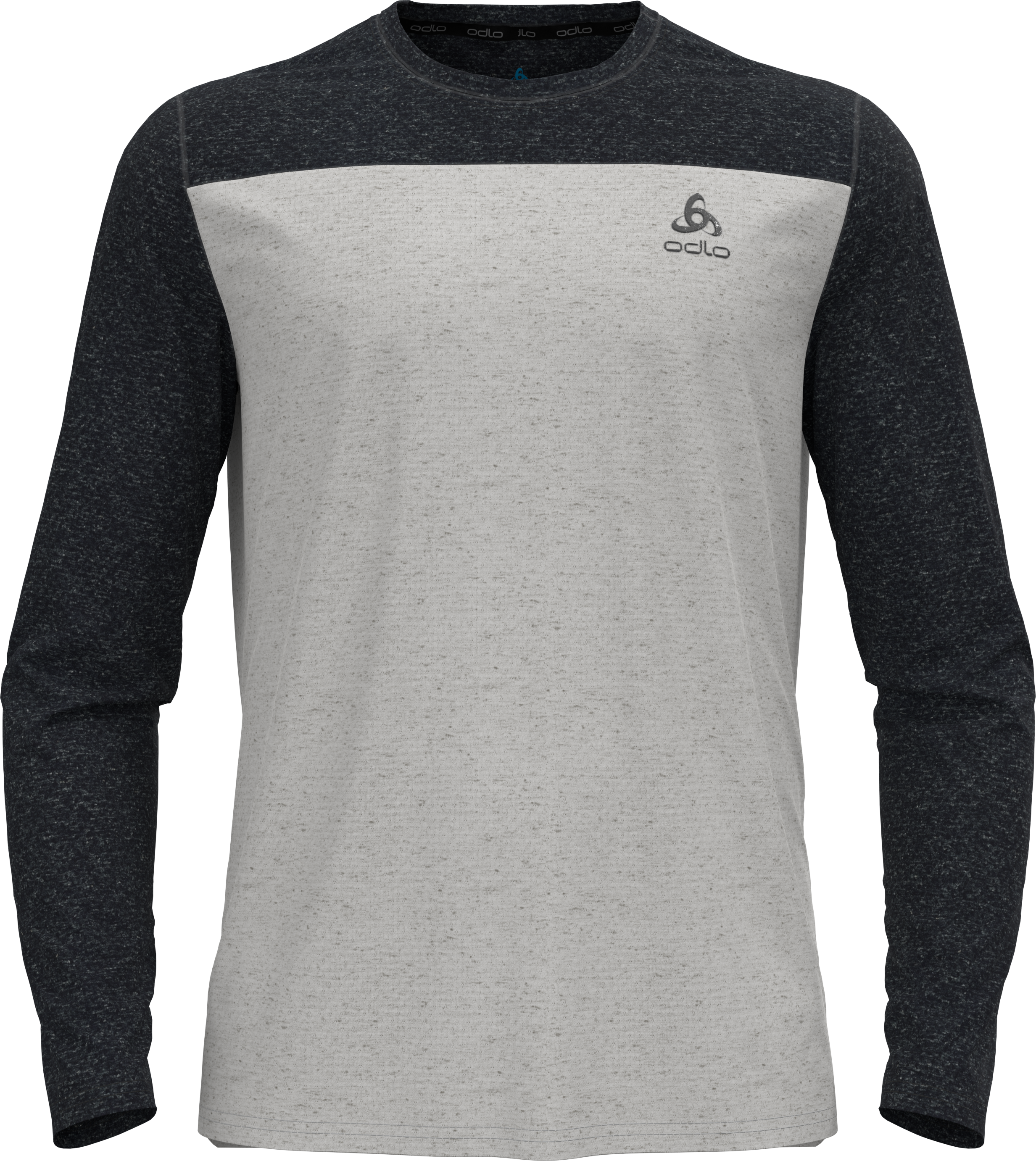 Odlo Men’s T-shirt Crew Neck L/S X-Alp Linencool Black/Odlo Concrete Grey