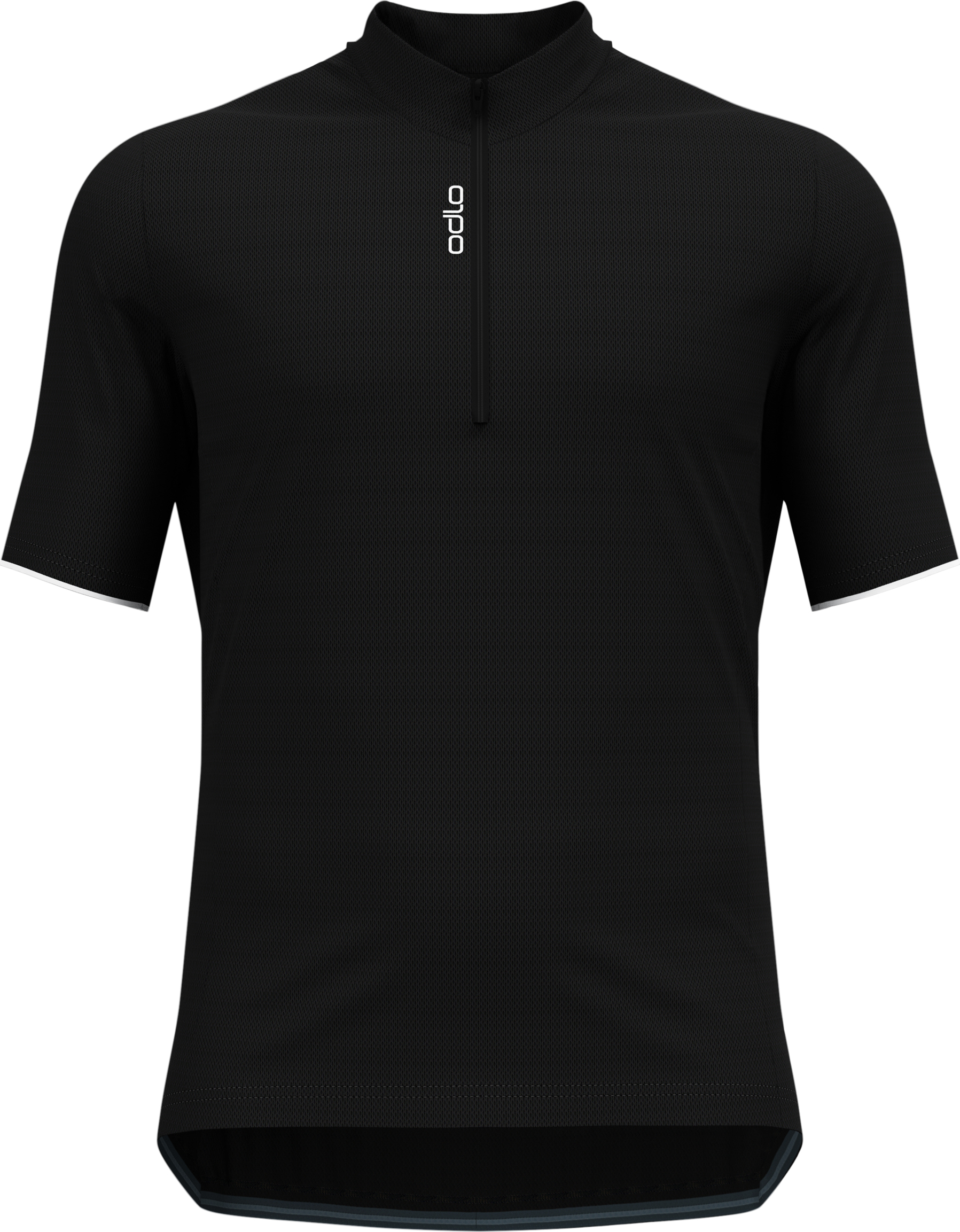Odlo Men’s T-shirt S/U Collar S/S 1/2 Zip Essential Black