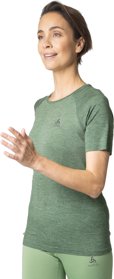 ODLO-ML ESSENTIEL SEAMLESS AMERICAN BEAUTY MELANGE - Running T-shirt
