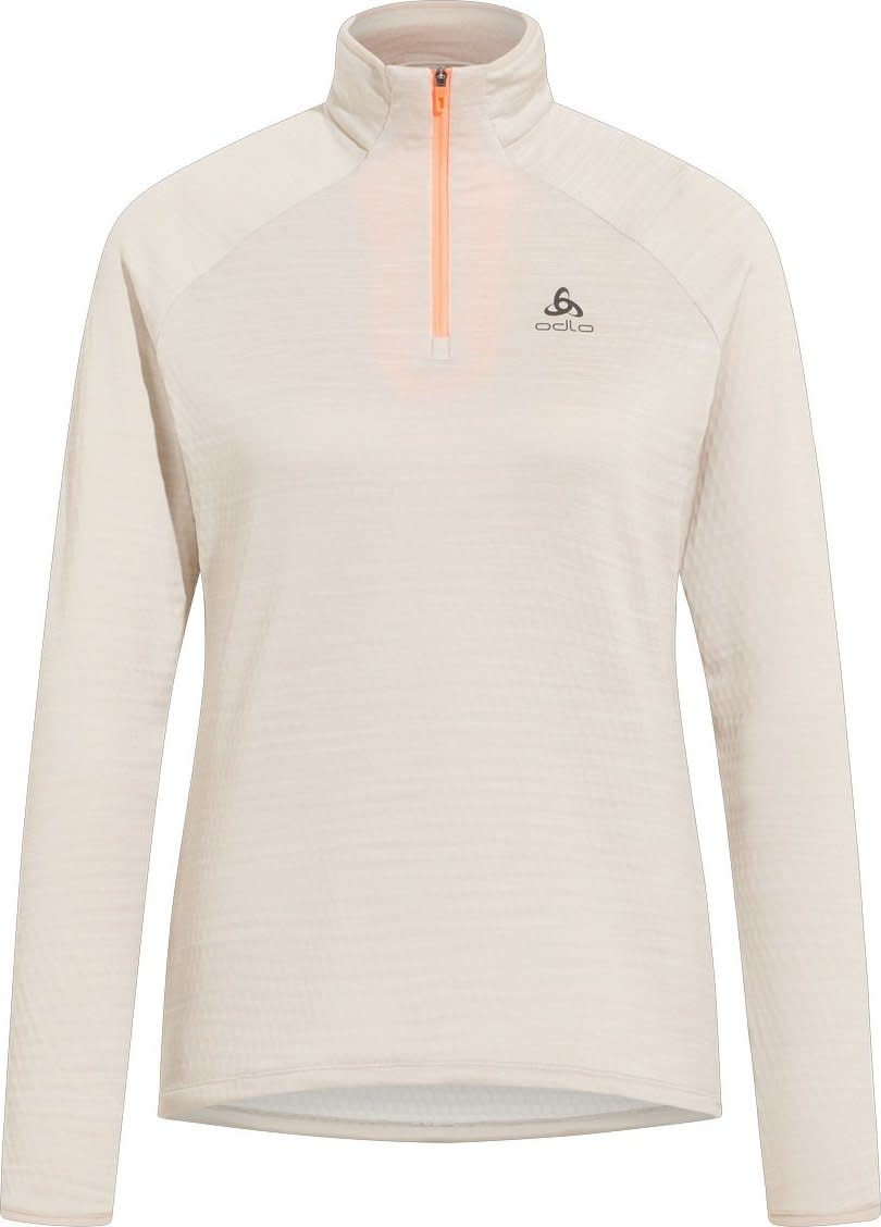 Odlo Women’s Midlayer 1/2 Zip Run Easy Warm Silver Cloud Melange