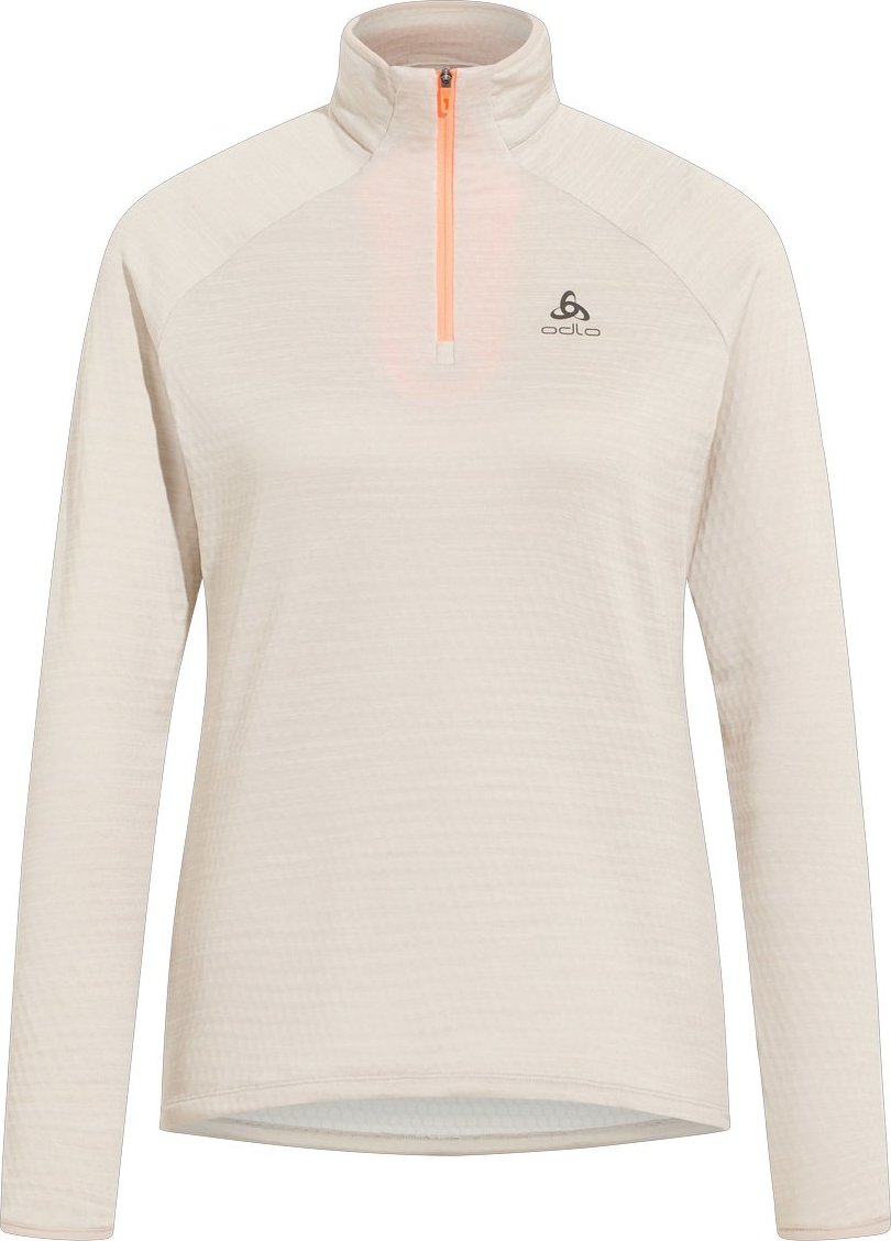 Women’s Midlayer 1/2 Zip Run Easy Warm Silver Cloud Melange