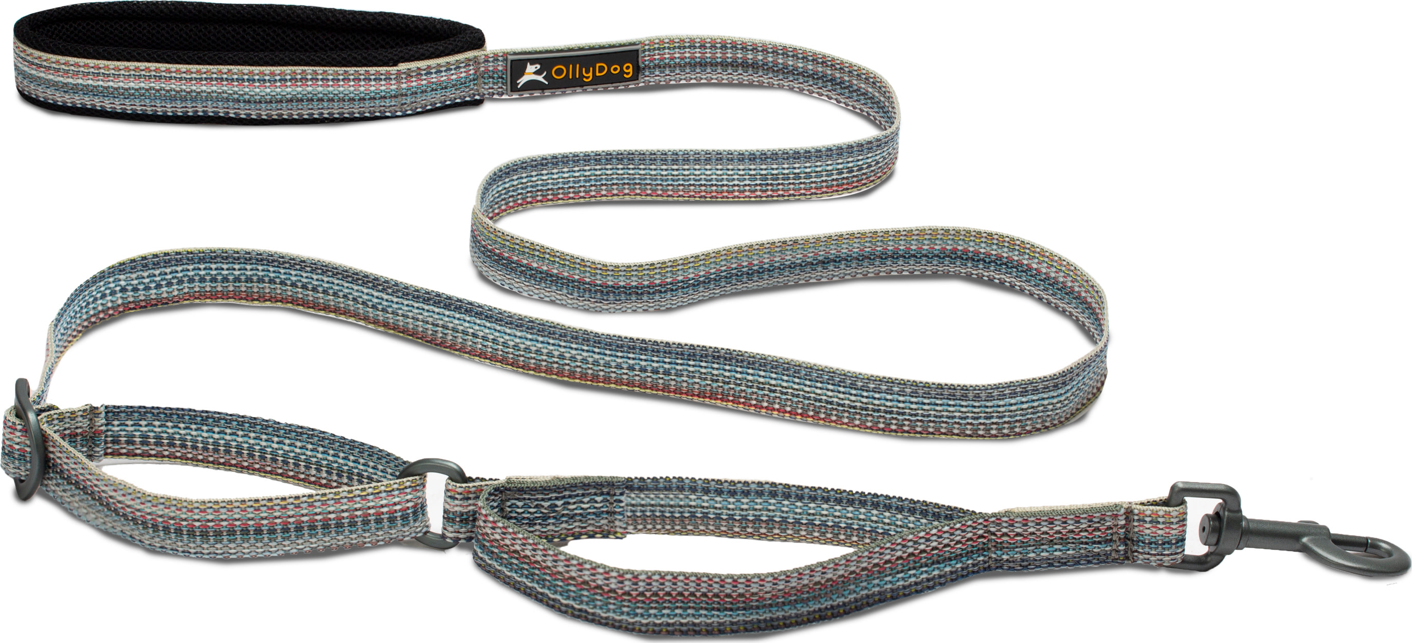 OllyDog Flagstaff Adjustable Leash  Repurpose Prism Blue