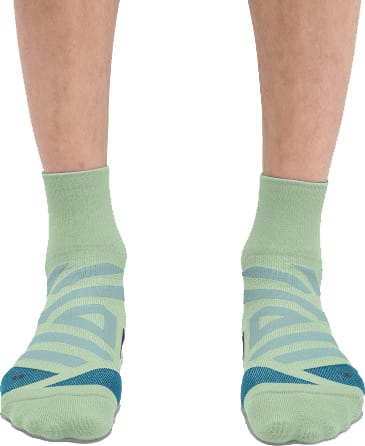 On Women's Performance High Sock Meadow/Niagara On