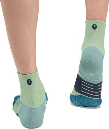 On Women's Performance High Sock Meadow/Niagara On