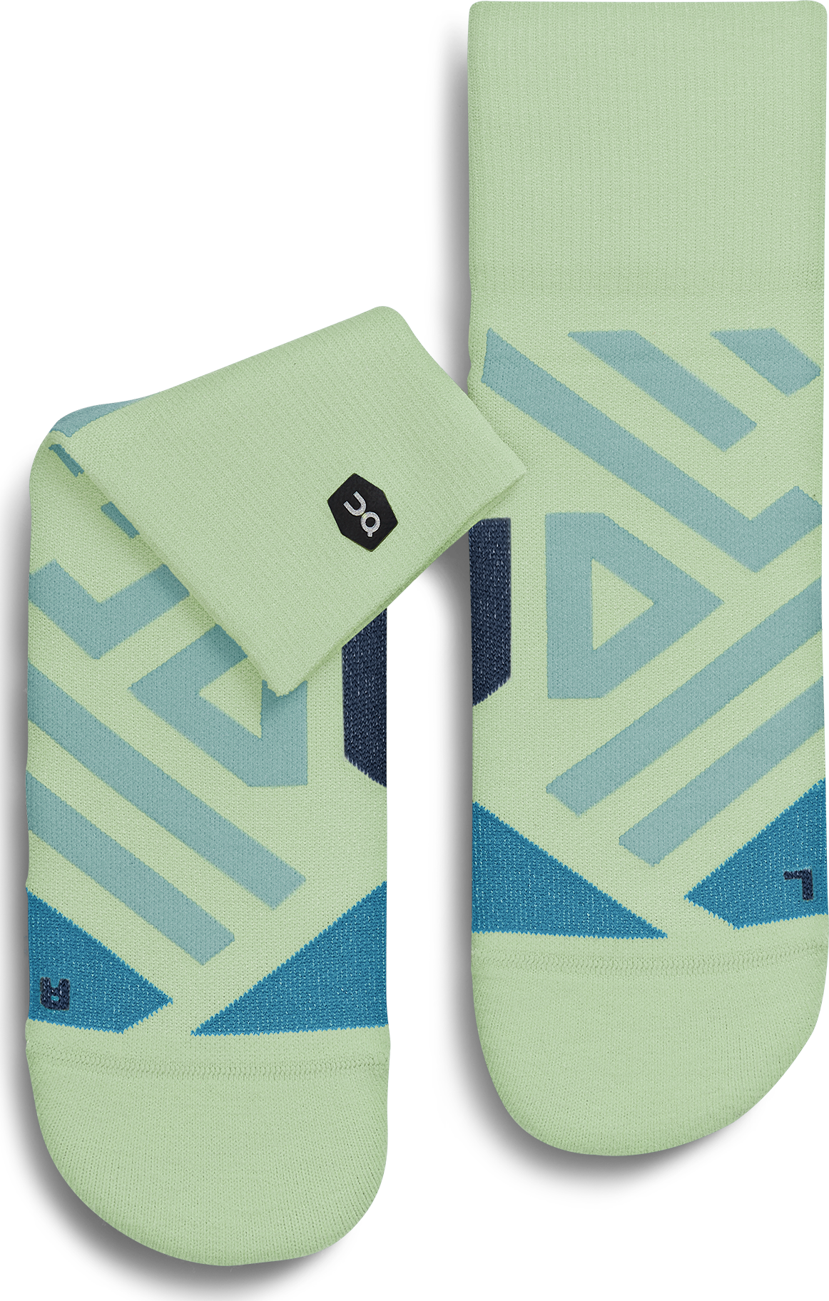 On Women’s Performance High Sock Meadow/Niagara