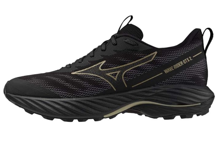 Mizuno Men's Wave Rider GORE-TEX 2 Black/Gloden Halo /Quiet Shade Mizuno